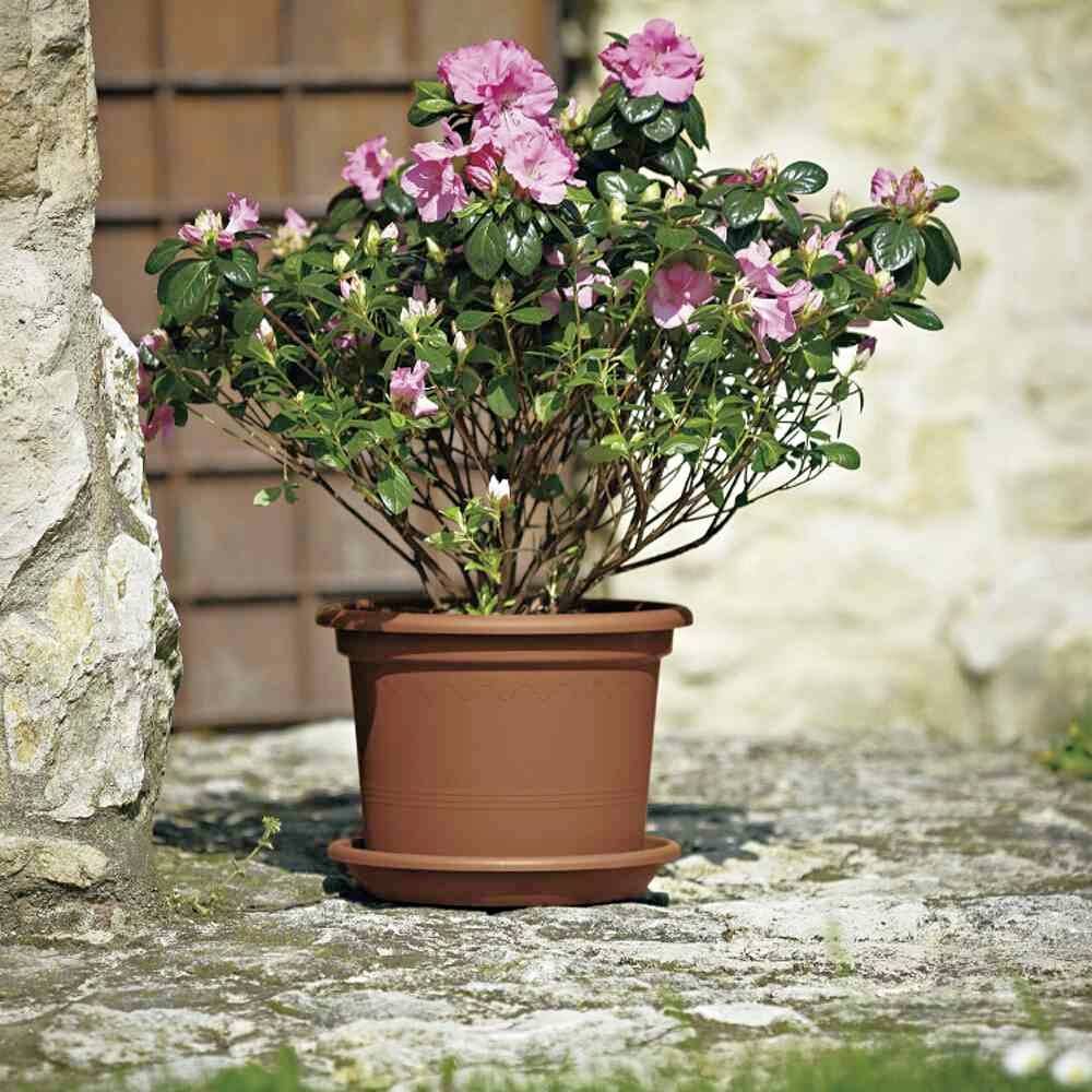 Euro3plast Geo 2058.01Pflanzgefäß Kunststoff Terracotta