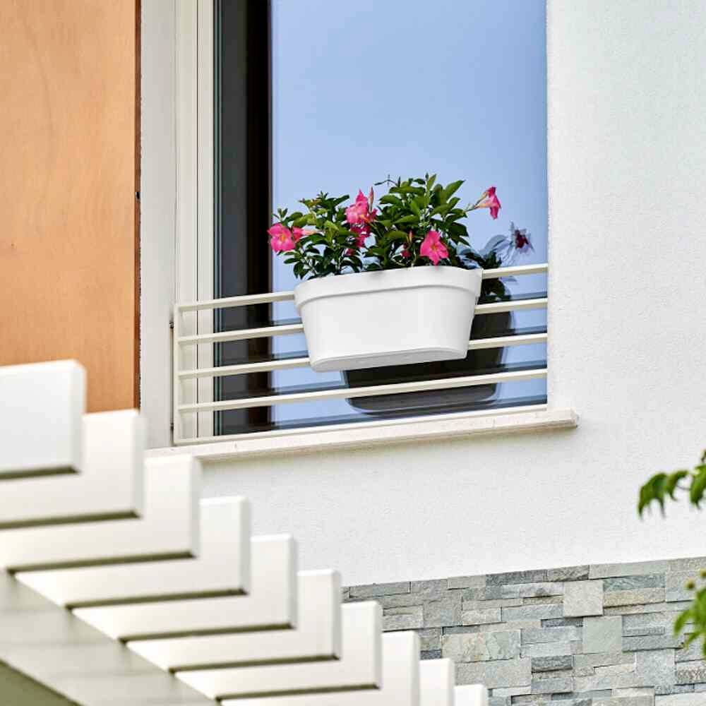 Euro3plast Cassetta Up 3059.G9Pflanzkasten Kunststoff Taupe