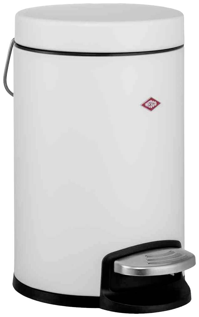 Wesco 113 113022-74 Kosmetikeimer 3 l Stahlblech, Kunststoff (Ø x H) 170 mm x 265 mm Weiß Fuß-Tretmechanik 1 St.