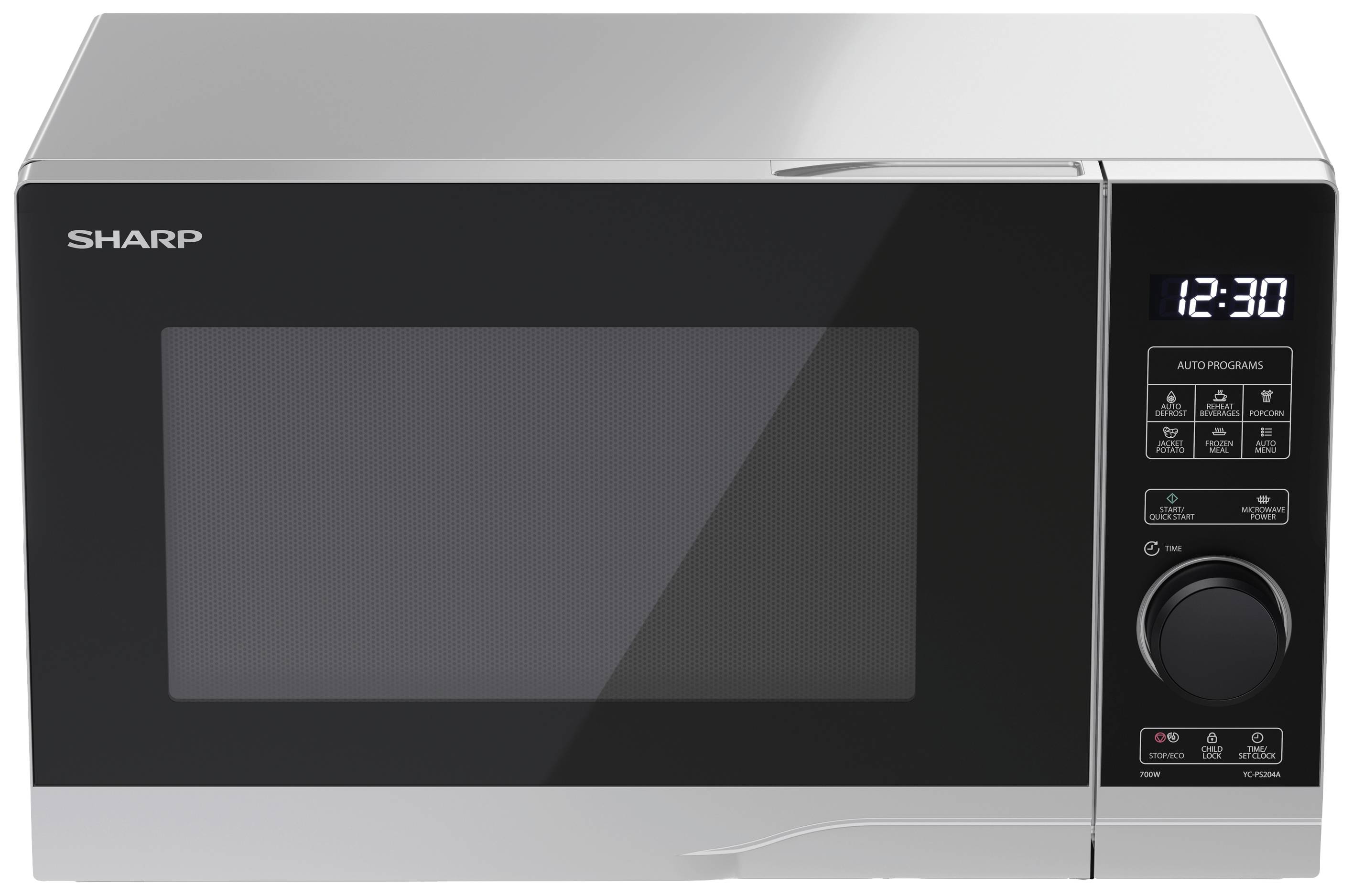 Sharp YC-PS204AE-S Mikrowelle Silber 700 W