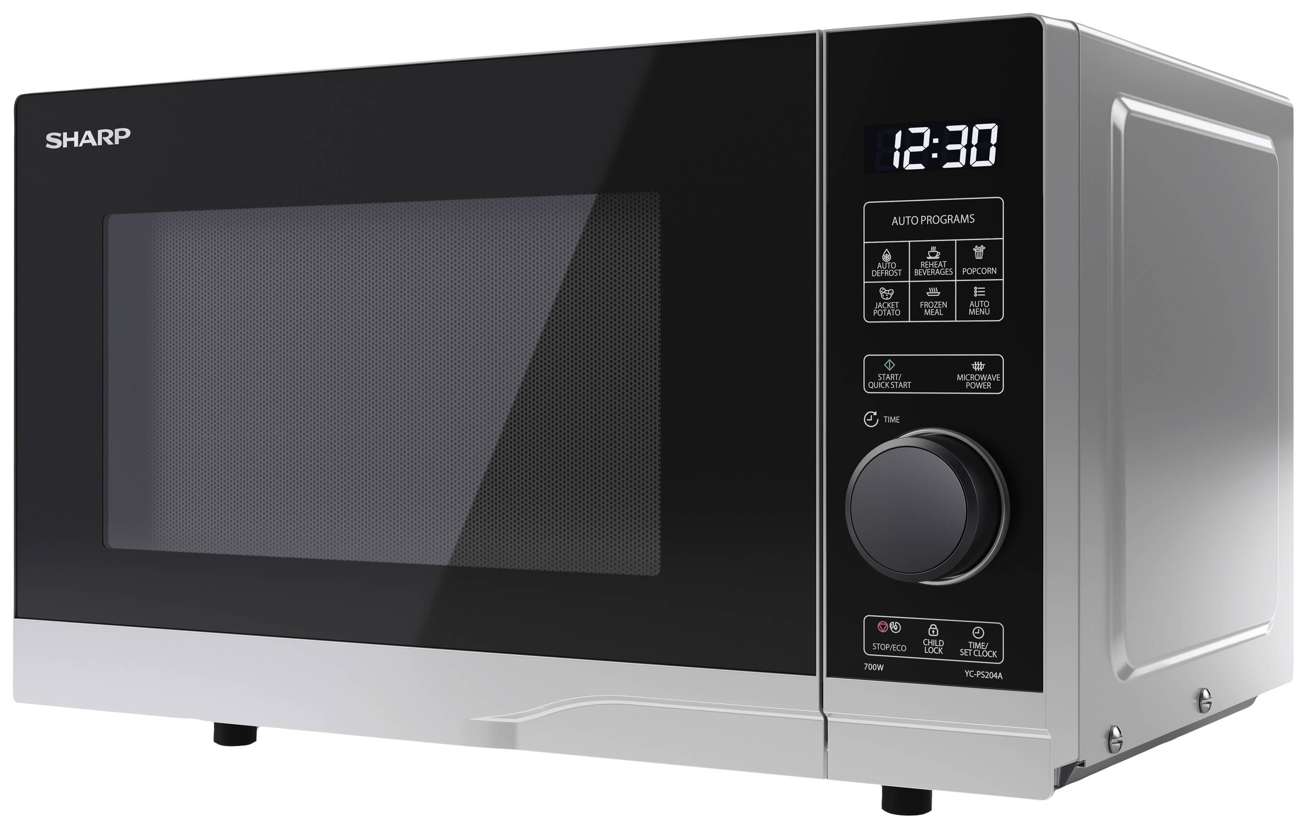 Sharp YC-PS204AE-S Mikrowelle Silber 700 W