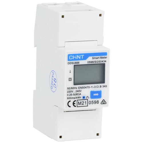 Chint G DDSU666 220/230V 5(80)A RS485 2P MID Wechselstromzähler digital MID-konform: Ja 1 St.