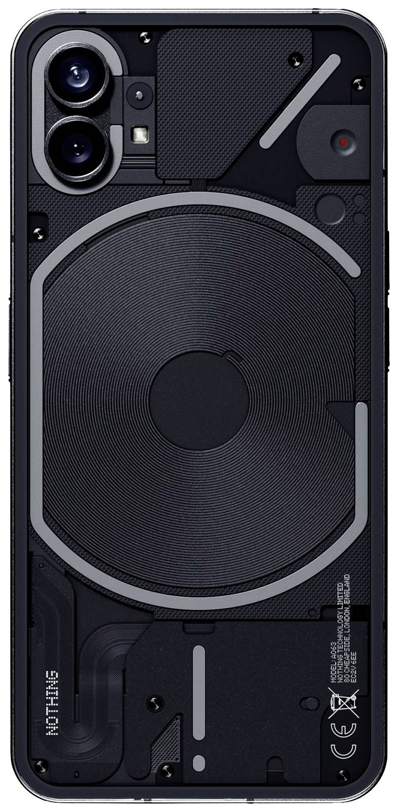 Nothing Phone (1) 256 GB Schwarz 16.6 cm (6.55 Zoll) Smartphone