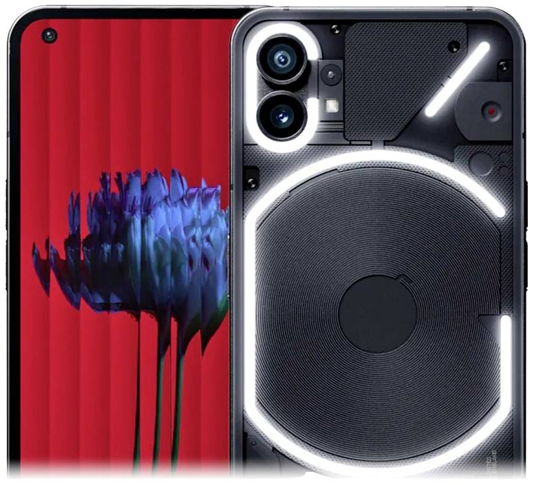 Nothing Phone (1) 256 GB Schwarz 16.6 cm (6.55 Zoll) Smartphone