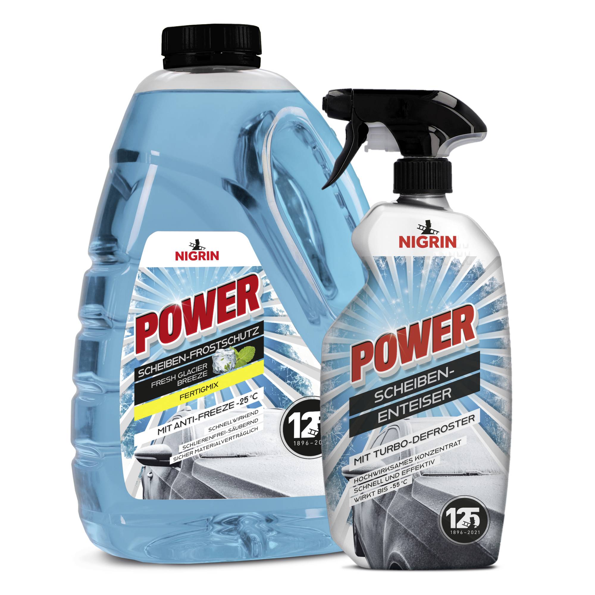 NIGRIN POWER 20870 Scheiben-Frostschutz, Scheibenenteiser Scheibenwaschanlage, Scheiben 1 Set