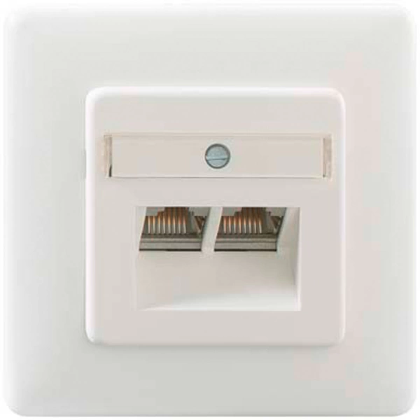 Rutenbeck 136112070 Netzwerkdose Unterputz Einsatz mit Zentralplatte und Rahmen Weiß Rutenbeck 136112070 Netzwerkdose Unterputz Einsatz mit Zentralplatte und Rahmen Weiß