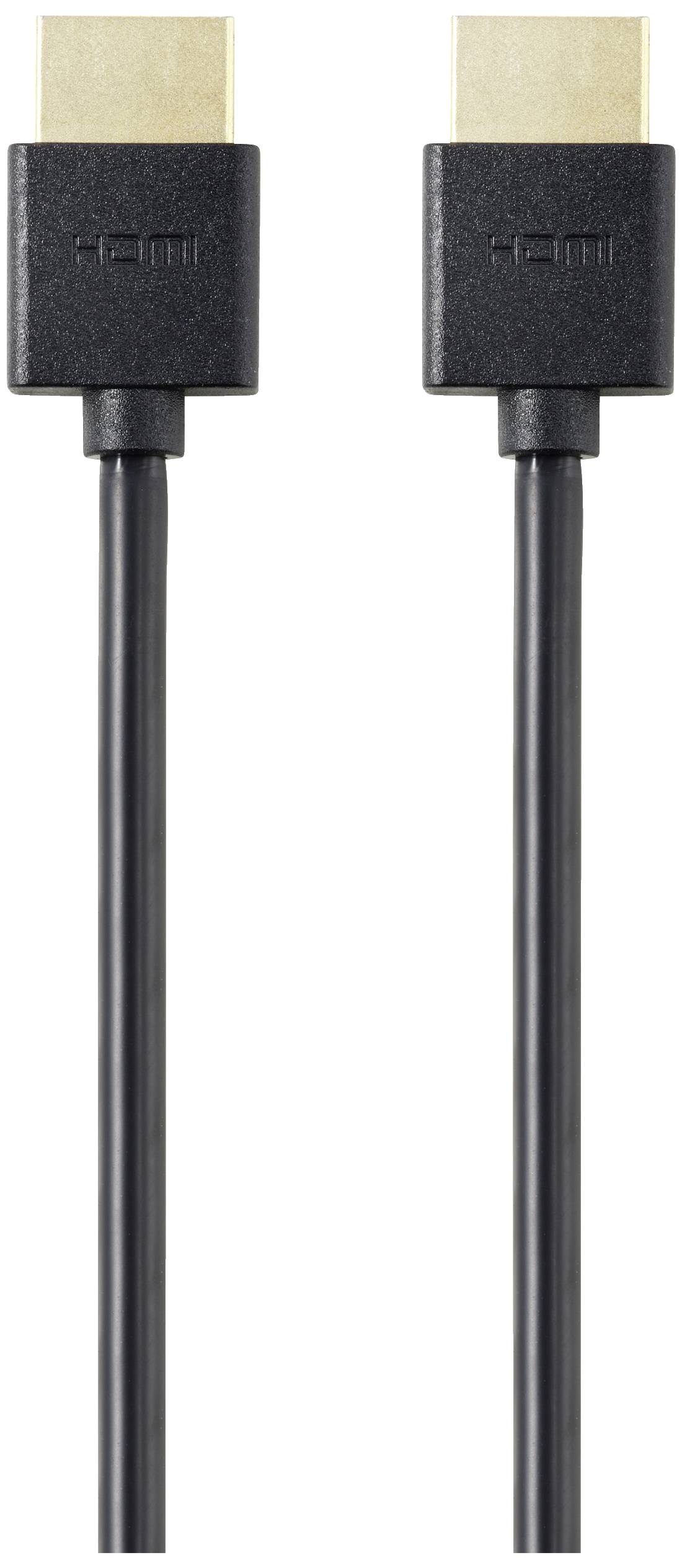 SpeaKa Professional HDMI Anschlusskabel HDMI-A Stecker, HDMI-A Stecker 2.00m Schwarz 8K UHD, Flexibel HDMI-Kabel SP-11004212