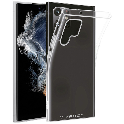 Vivanco Super Slim Backcover Samsung Galaxy S23 Ultra Transparent Induktives Laden