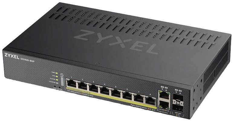 ZyXEL GS1920-8HPv2 Netzwerk Switch 8 + 2 Port
