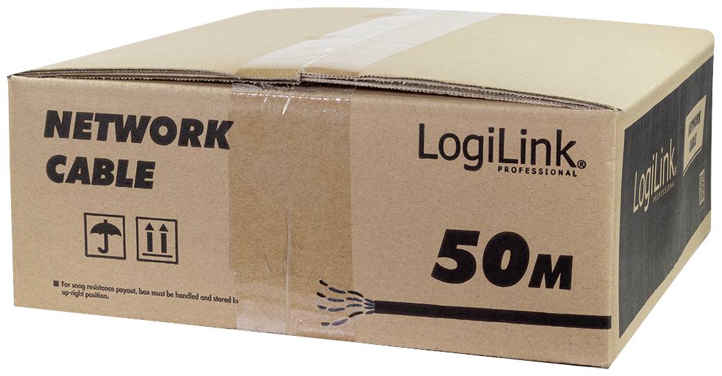 LogiLink CPV0081 Netzwerkkabel CAT 7 S/FTP Schwarz 50m