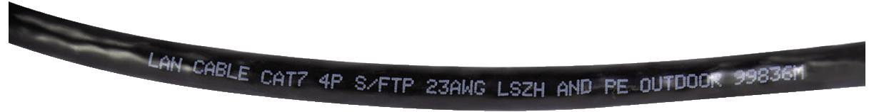 LogiLink CPV0082 Netzwerkkabel CAT 7 S/FTP Schwarz 100m