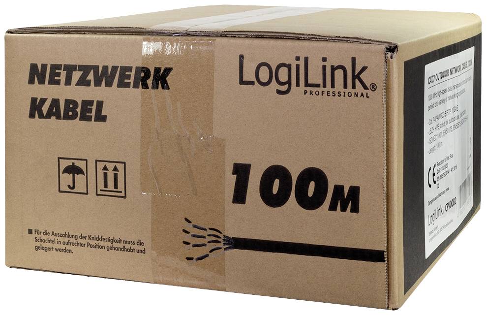 LogiLink CPV0082 Netzwerkkabel CAT 7 S/FTP Schwarz 100m