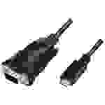 LogiLink Seriell Adapter [1x USB 2.0 Stecker C - 1x D-SUB-Stecker 9pol.] 1.2 m Schwarz