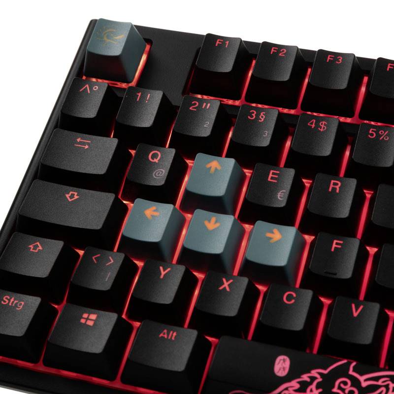 Ducky ONE 2 USB Tastatur, Gaming-Tastatur Deutsch, QWERTZ Schwarz, Weiß Switch: Brown