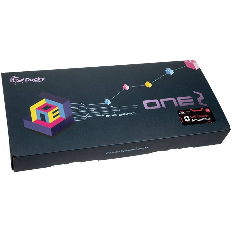 Ducky ONE 2 USB Tastatur, Gaming-Tastatur Deutsch, QWERTZ Schwarz, Weiß Switch: Brown