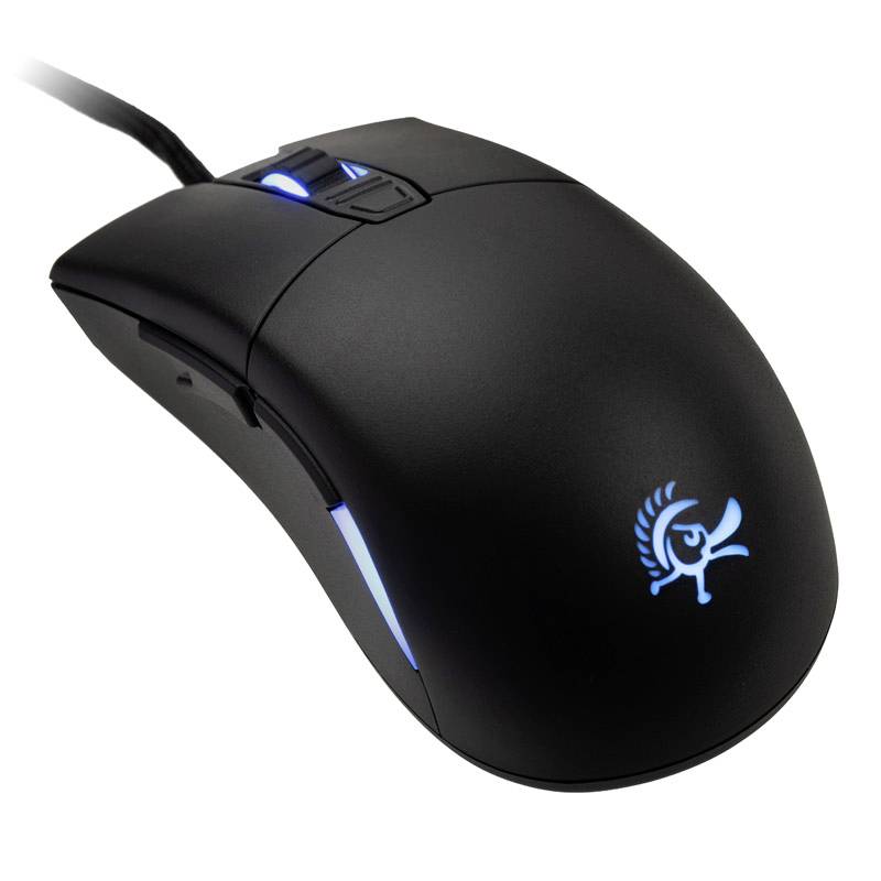 Ducky Ducky Secret M Retro Gaming Maus - schwarz Gaming-Maus USB Optisch Schwarz 5 Tasten 16000 dpi