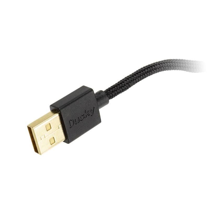 Ducky Ducky Secret M Retro Gaming Maus - schwarz Gaming-Maus USB Optisch Schwarz 5 Tasten 16000 dpi