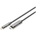 Digitus HDMI / USB-C® Anschlusskabel HDMI-A Stecker, USB-C® Stecker 10m Schwarz AK-330150-100-S Aluminium-Stecker, Flexibel