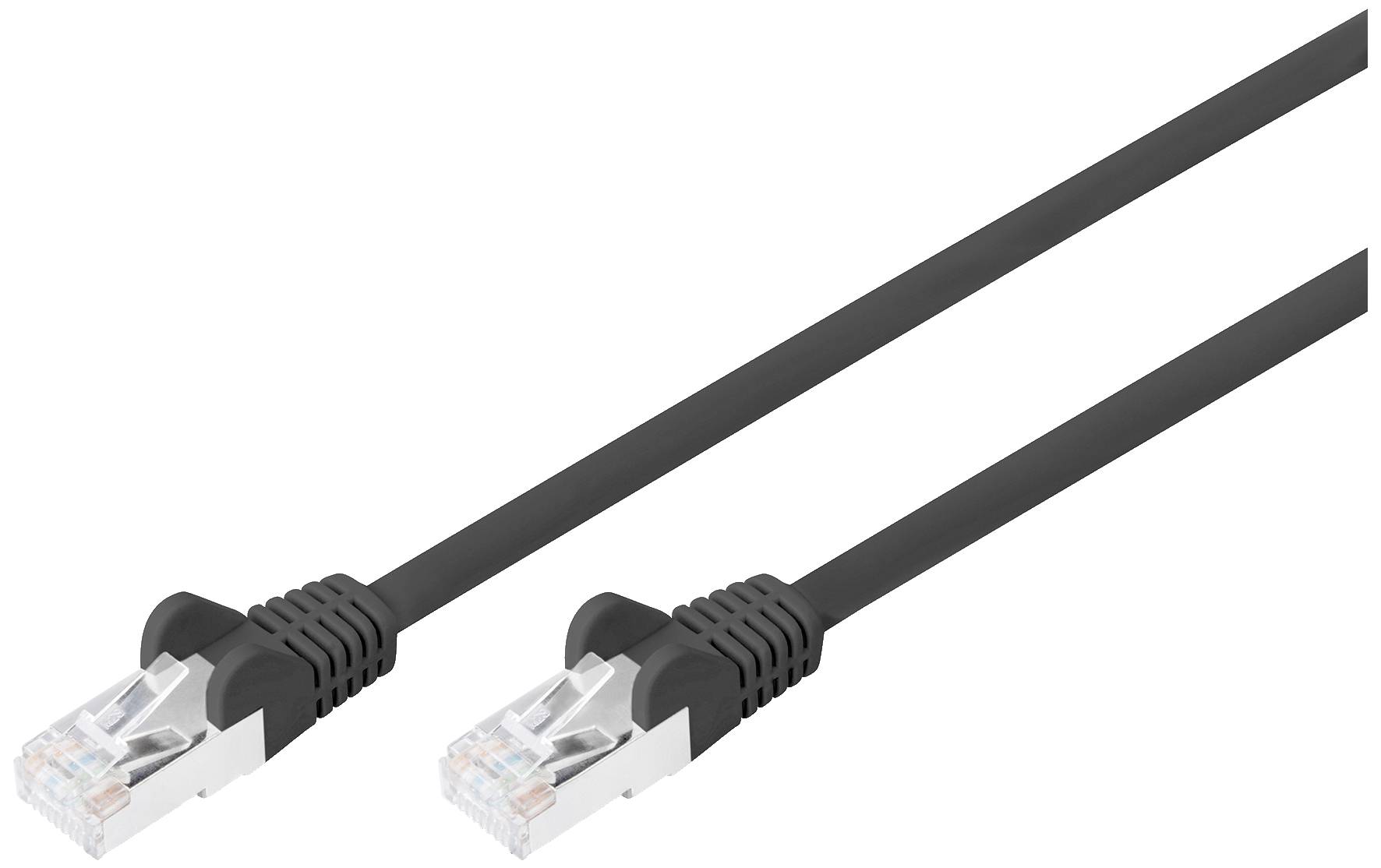 Digitus DB-160144-050-S RJ45 Netzwerkkabel, Patchkabel CAT 6 S/FTP 5.00m Schwarz 1St.