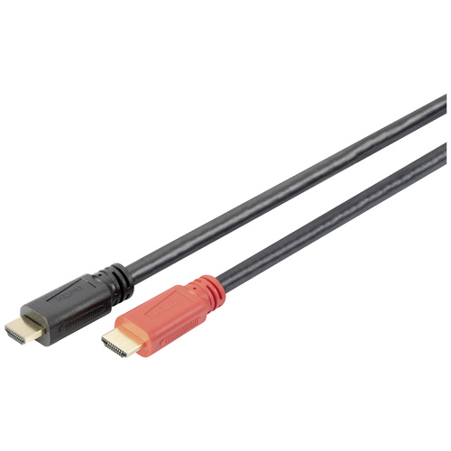 Digitus HDMI Anschlusskabel HDMI-A Stecker 10 m Schwarz DB-330118-100-S doppelt geschirmt, Geflecht