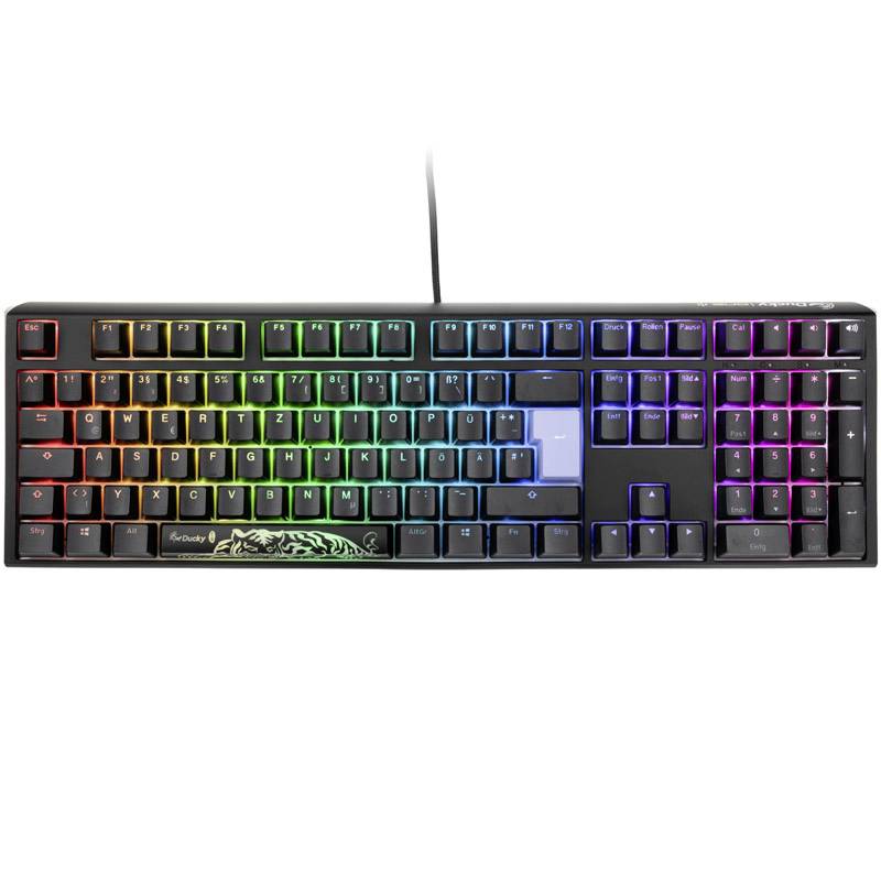 Ducky One 3 Classic USB Gaming-Tastatur Deutsch, QWERTZ Schwarz, Weiß