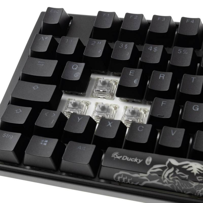 Ducky One 3 Classic USB Gaming-Tastatur Deutsch, QWERTZ Schwarz, Weiß
