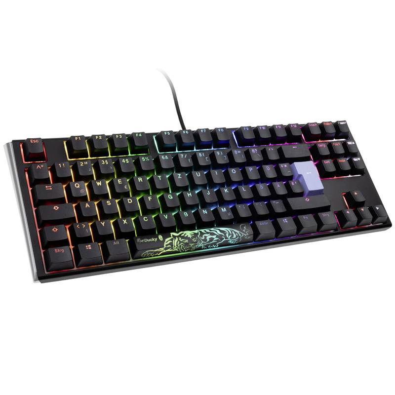 Ducky One 3 Classic USB Gaming-Tastatur Deutsch, QWERTZ Schwarz, Weiß