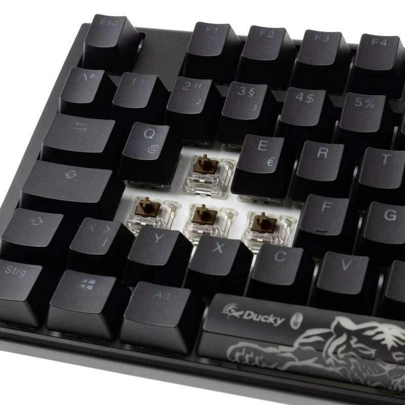 Ducky One 3 Classic USB Gaming-Tastatur Deutsch, QWERTZ Schwarz, Weiß