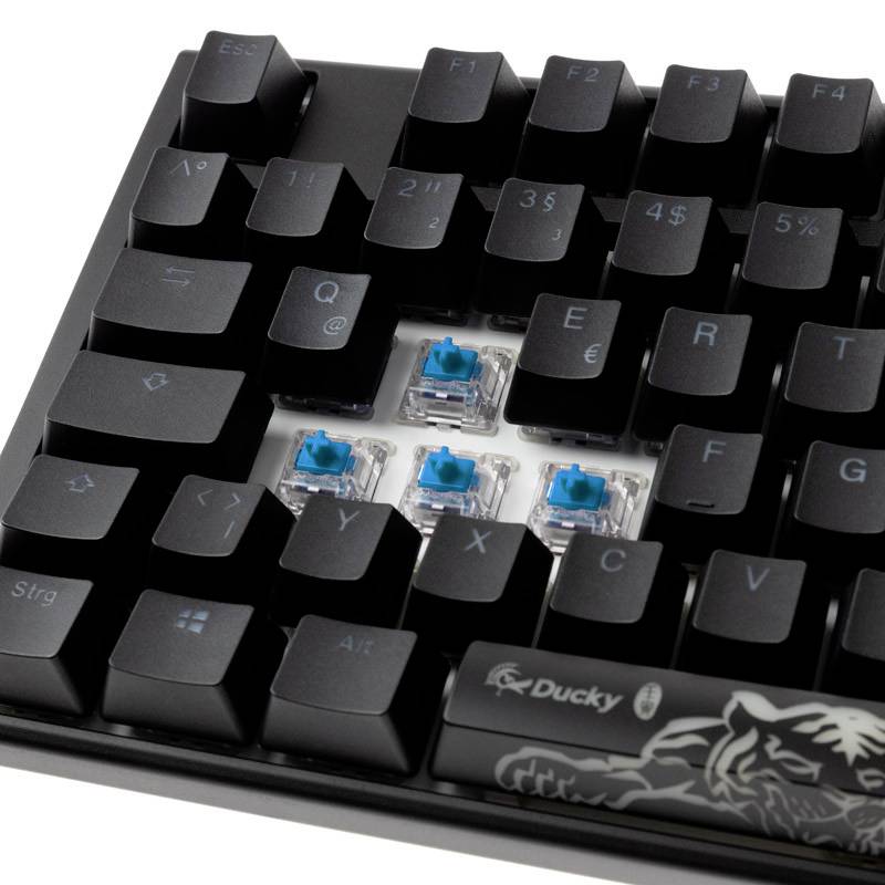 Ducky One 3 Classic USB Gaming-Tastatur Deutsch, QWERTZ Schwarz, Weiß