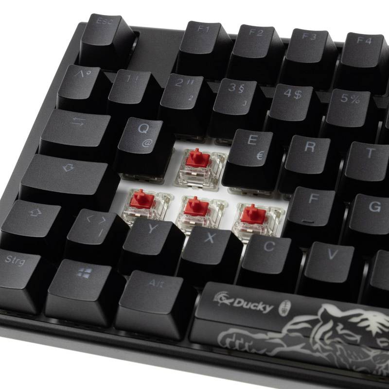 Ducky One 3 Classic USB Gaming-Tastatur Deutsch, QWERTZ Schwarz, Weiß