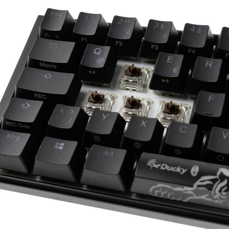 Ducky One 3 Classic USB Gaming-Tastatur Deutsch, QWERTZ Schwarz, Weiß Switch: Brown