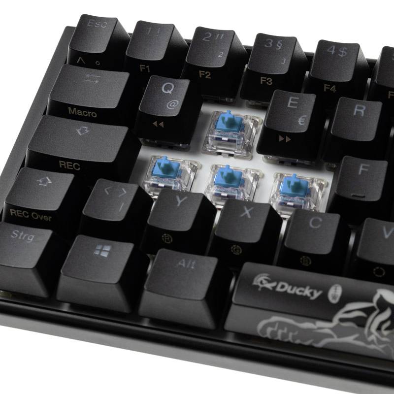 Ducky One 3 Classic USB Gaming-Tastatur Deutsch, QWERTZ Schwarz, Weiß Switch: Blue