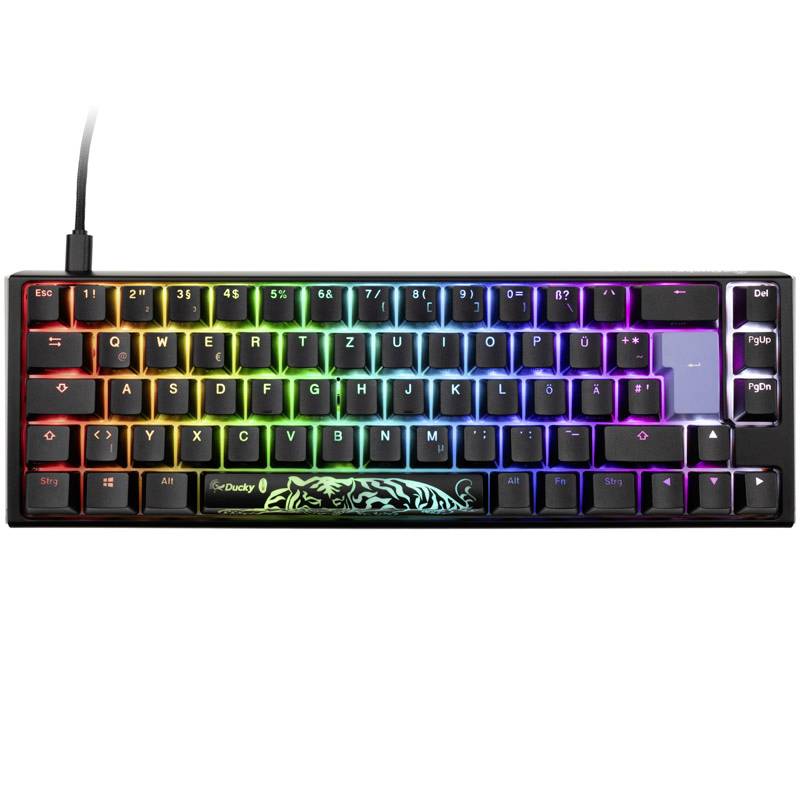 Ducky One 3 Classic USB Gaming-Tastatur Deutsch, QWERTZ Schwarz, Weiß Switch: Black