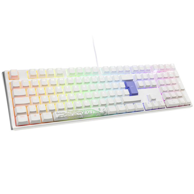 Ducky One 3 Classic Pure USB Tastatur, Gaming-Tastatur Deutsch, QWERTZ Weiß
