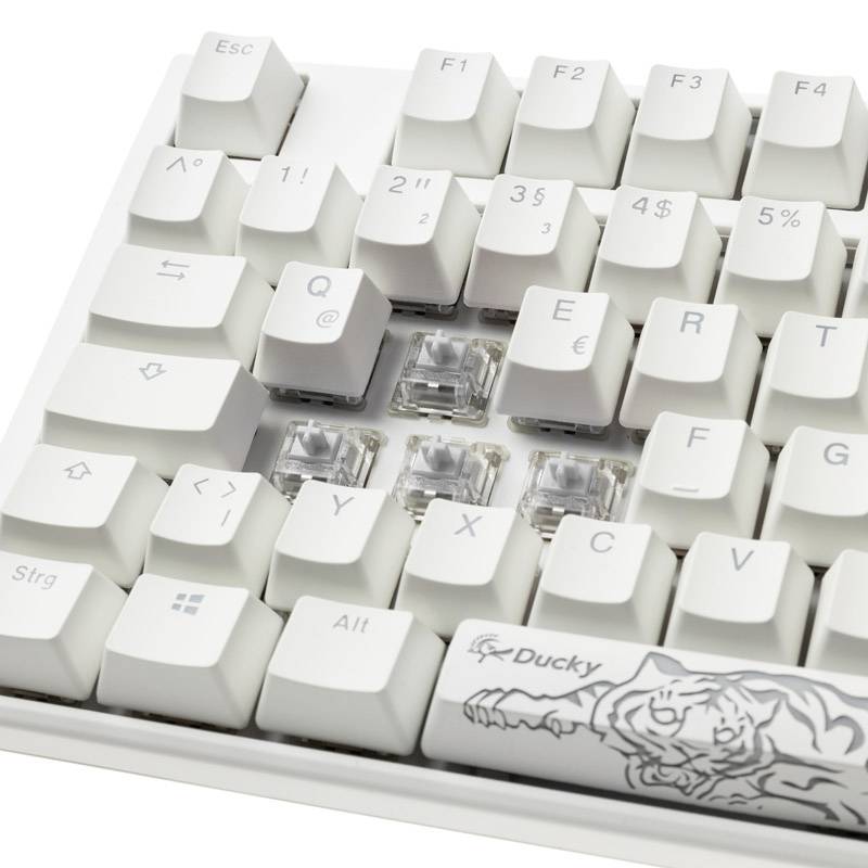 Ducky One 3 Classic USB Tastatur, Gaming-Tastatur Deutsch, QWERTZ Weiß