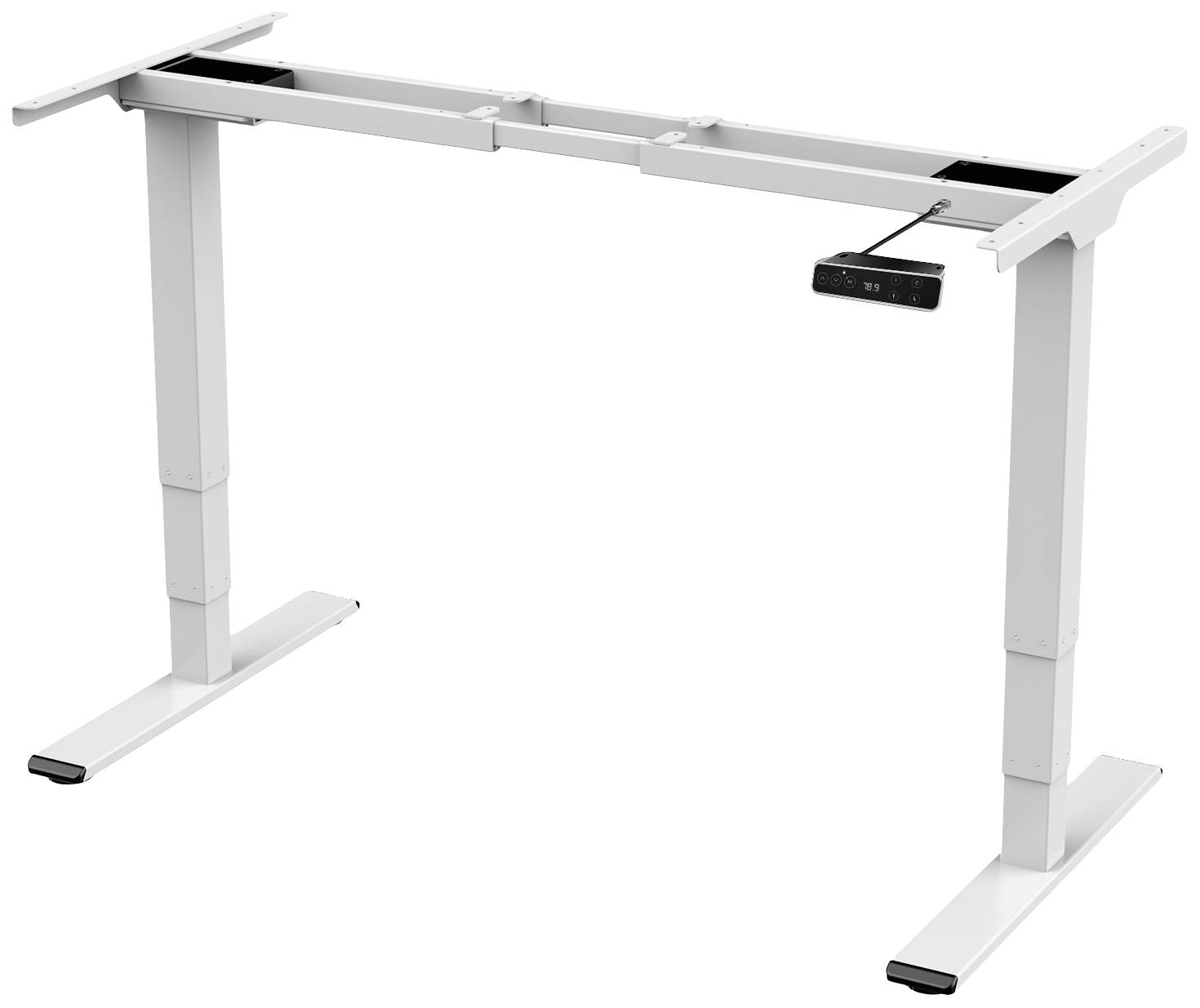 Digitus Sitz-/Steh-Schreibtischgestell elektrisch höhenverstellbar Höhen-Bereich: 620 bis 1270mm (B x T) 1700mm x 680mm Weiß