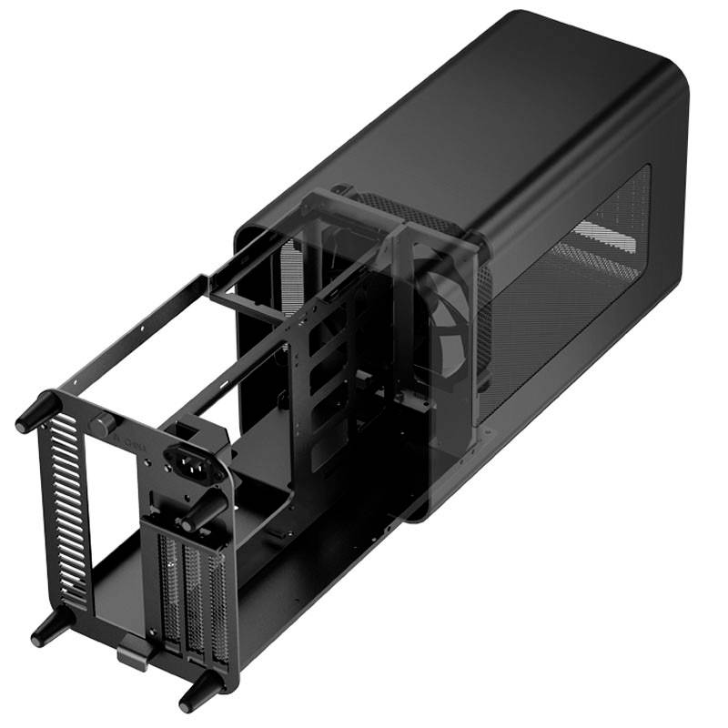 Jonsbo V11 Mini-Tower Gehäuse, Gaming-Gehäuse Schwarz
