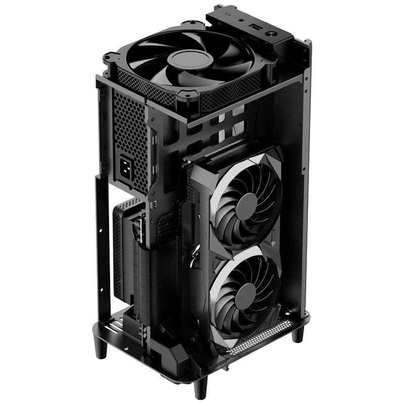 Jonsbo V11 Mini-Tower Gehäuse, Gaming-Gehäuse Schwarz