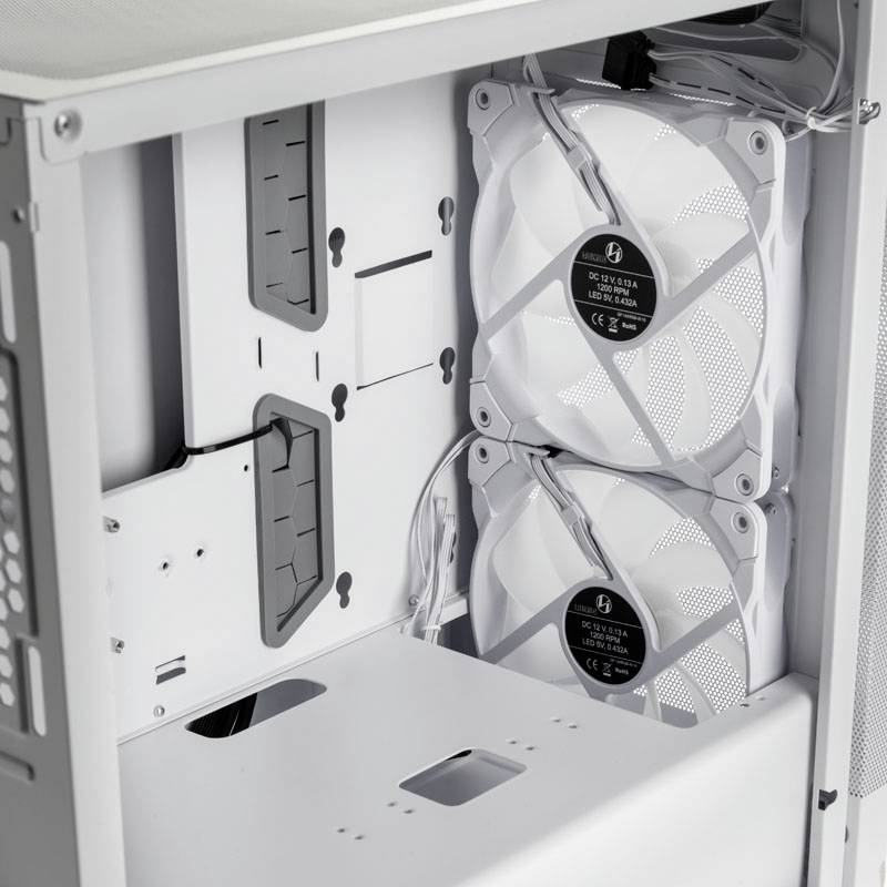 Lian Li LANCOOL 205M Micro-Tower Gehäuse, Gaming-Gehäuse Weiß