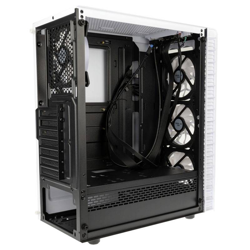Kolink Observatory Lite ARGB Midi-Tower Gehäuse, Gaming-Gehäuse Weiß (matt)