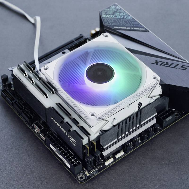 Jonsbo Jonsbo HX4170D CPU-Kühler, RGB, 92 mm - weiß CPU-Kühler mit Lüfter Intel® LGA 1700, Intel® LGA 1200, Intel® LGA 1150, Intel® LGA 1151,