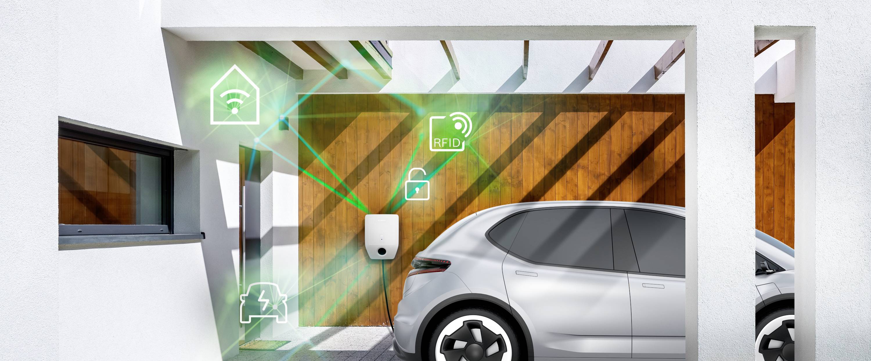 Bosch Home Comfort Power Charge 7000i Wallbox Typ 2 16 A Anzahl Anschlüsse 1 11 kW RFID, WiFi