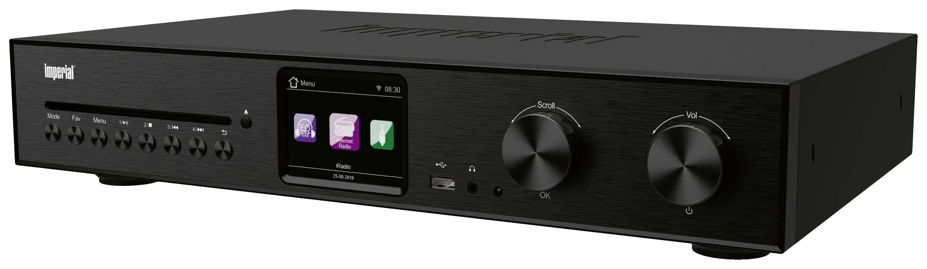 Imperial DABMAN i560 CD Stereo Receiver 2x30 W Schwarz CD-Player, DAB+, Bluetooth®, USB, WLAN