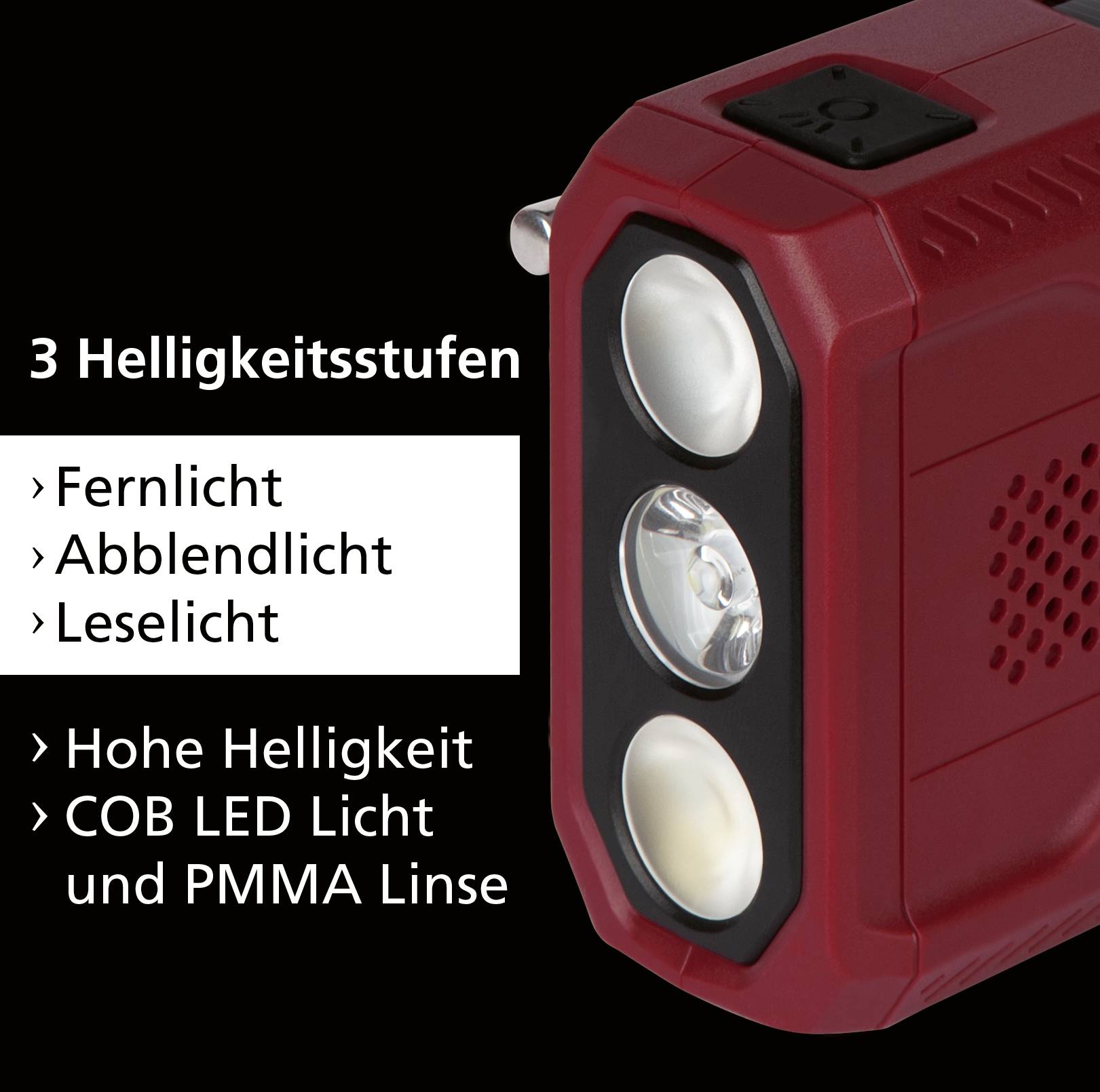 Imperial DABMAN OR 2 Outdoorradio DAB+, UKW Notfallradio, Bluetooth®, USB Akku-Ladefunktion, Handkurbel, Solarpanel, Taschenlampe, wiederaufladbar
