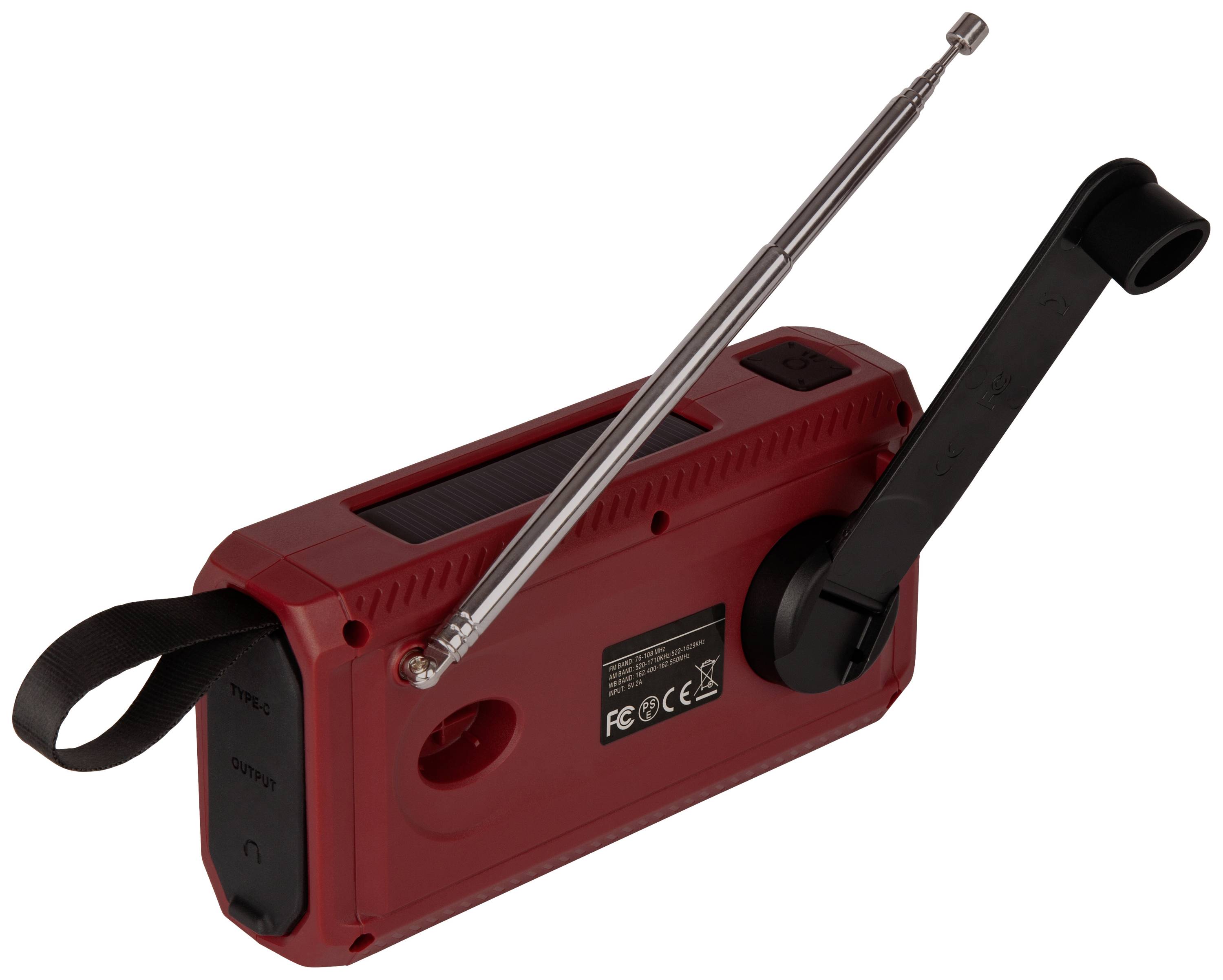 Imperial DABMAN OR 2 Outdoorradio DAB+, UKW Notfallradio, Bluetooth®, USB Akku-Ladefunktion, Handkurbel, Solarpanel, Taschenlampe