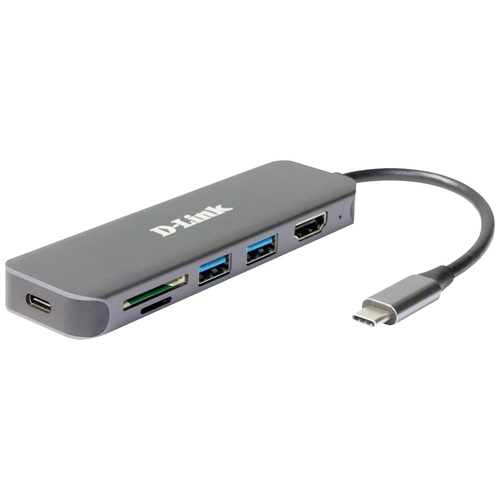 Hub Multiport USB-C® (USB 3.1) D-Link DUB-2327 6 ports anthracite