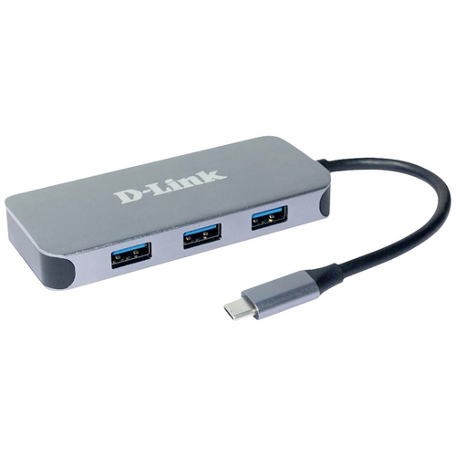 D-Link DUB-2335 6 Port USB-C® (USB 3.2 Gen 2) Multiport Hub Anthrazit