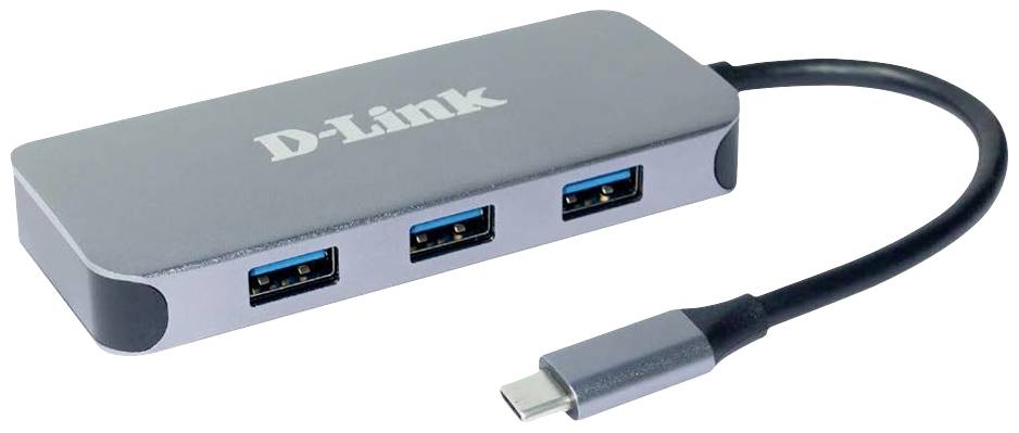 D-Link DUB-2335 6 Port USB-C® (USB 3.2 Gen 2) Multiport Hub Anthrazit