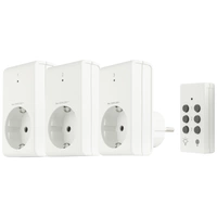 REV Funkschalt-Set Standard 3+1 ws 00834514 Funk-Steckdosen-Set 4teilig Innenbereich 1000W REV Funkschalt-Set Standard 3+1 ws 00834514 Funk-Steckdosen-Set 4teilig Innenbereich 1000W