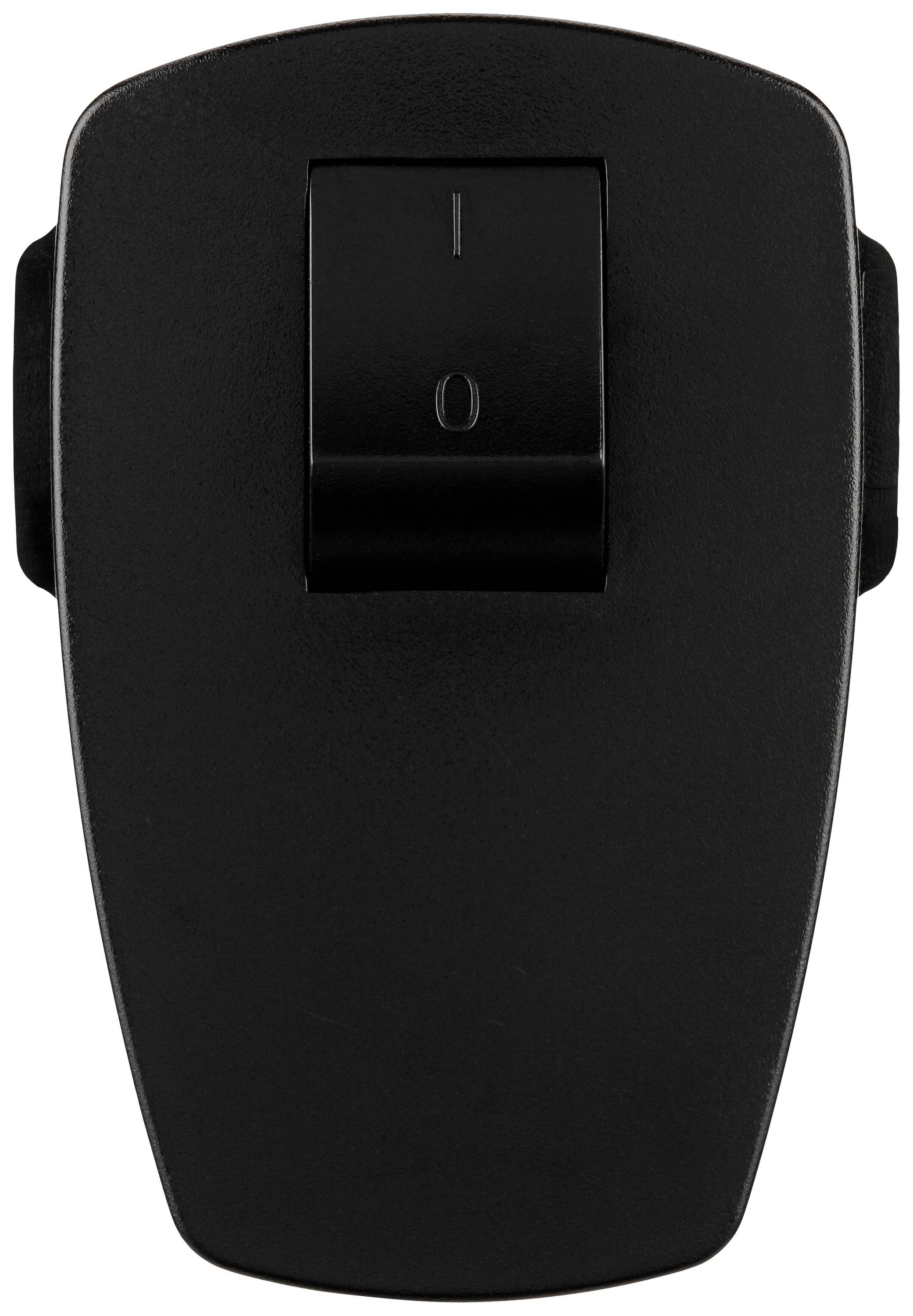 REV 0512102555 Schutzkontaktstecker Kunststoff mit Schalter 250V Schwarz IP20